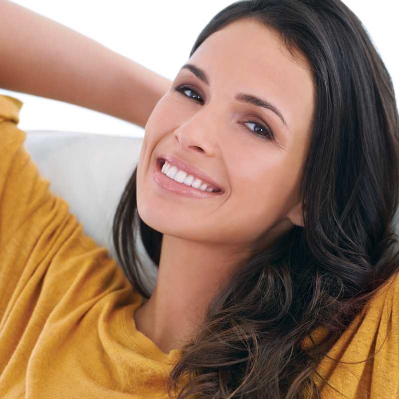 Woman smiling